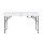 Gardeon 123cm Folding Table Portable Fold‑in‑Half HDPE Top Powder‑Coated Steel Frame Adjustable Height