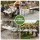 Gardeon 123cm Folding Table Portable Fold‑in‑Half HDPE Top Powder‑Coated Steel Frame Adjustable Height