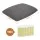 Artiss 3-in-1 Corduroy Bean Bag Chair Convertible Sofa Floor Cushion Memory Foam Filling 11kg Grey 180x140cm