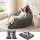 Artiss 3-in-1 Corduroy Bean Bag Chair Convertible Sofa Floor Cushion Memory Foam Filling 11kg Grey 180x140cm