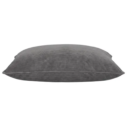 Artiss 3-in-1 Corduroy Bean Bag Cover Convertible Floor Cushion Sofa Chair Grey 180x140cm No Filler Extra Large