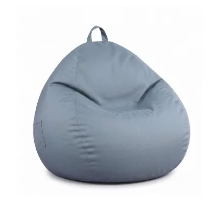 Artiss Outdoor Bean Bag Cover Grey 600D Polyester Splash‑Proof UV‑Resistant Teardrop Chair Cover No Filler