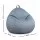 Artiss Outdoor Bean Bag Cover Grey 600D Polyester Splash‑Proof UV‑Resistant Teardrop Chair Cover No Filler