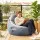Artiss Outdoor Bean Bag Cover Grey 600D Polyester Splash‑Proof UV‑Resistant Teardrop Chair Cover No Filler