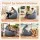 Artiss Outdoor Bean Bag Cover Grey 600D Polyester Splash‑Proof UV‑Resistant Teardrop Chair Cover No Filler