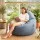 Artiss Outdoor Bean Bag Cover Grey 600D Polyester Splash‑Proof UV‑Resistant Teardrop Chair Cover No Filler