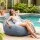 Artiss Outdoor Bean Bag Cover Grey 600D Polyester Splash‑Proof UV‑Resistant Teardrop Chair Cover No Filler