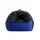 Artiss Gaming Bean Bag Chair Cover 600D Water Resistant Splash Proof with Pockets Cup Holder Blue Black