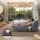 Artiss 2-Seater Outdoor Bean Bag Cover Grey 600D Polyester Splash Proof UV Resistant Large L-Shape Sofa Cover