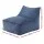 Artiss L-Shaped Corduroy Bean Bag Cover Blue Washable Supportive Structured Seat for Adults Kids No Filler