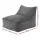 Artiss L‑Shaped Corduroy Bean Bag Cover Grey 88x73x98cm Soft Washable Removable Cover for Adults and Kids