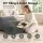 Artiss L‑Shaped Corduroy Bean Bag Cover Grey 88x73x98cm Soft Washable Removable Cover for Adults and Kids