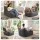 Artiss L‑Shaped Corduroy Bean Bag Cover Grey 88x73x98cm Soft Washable Removable Cover for Adults and Kids
