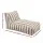 Artiss Outdoor Bean Bag Cover Taupe White Water Resistant 600D Polyester L-Shape 120x60x66cm Comfort