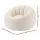Artiss Beige Faux Fur Bean Bag Cover Large Round 107 x 107 x 81 cm Washable No Filler Storage Seat Sofa