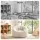 Artiss Beige Faux Fur Bean Bag Cover Large Round 107 x 107 x 81 cm Washable No Filler Storage Seat Sofa