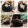 Artiss Large Faux Fur Bean Bag Cover 107cm Round Black Washable No Filler Soft Plush Seating Option for Home