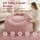 Artiss Large Faux Fur Bean Bag Cover 107x107x81cm Round Washable Plush Pink No Filler Included Option