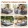 Artiss 2 Seater Outdoor Bean Bag Chair with Memory Foam Filling Grey 600D Water-Resistant Removable Cover