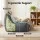 Artiss Grey Corduroy L-Shaped Bean Bag Chair with 11kg Shredded Memory Foam Filling and Washable Cover
