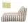 Artiss Outdoor Bean Bag Chair Taupe Memory Foam L-Shape Water-Resistant Polyester 120x60x66cm Long Lasting
