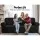 Artiss 3 Seater Sofa Cover, High Stretch Polar Fleece in Black, Machine Washable, All-Round Protection, Anti-Slip
