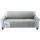 Artiss 3-Seater Quilted Grey Sofa Cover - Anti-Scratch Microfibre, Hollow Fibre Filling, Machine Washable, Anti-Slip