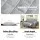 Artiss 3-Seater Quilted Grey Sofa Cover - Anti-Scratch Microfibre, Hollow Fibre Filling, Machine Washable, Anti-Slip