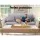 Artiss 3-Seater Quilted Grey Sofa Cover - Anti-Scratch Microfibre, Hollow Fibre Filling, Machine Washable, Anti-Slip