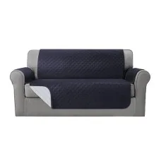 Artiss 3 Seater Sofa Cover Couch Protector, 100% Water Resistant, Dark Grey, Microfibre, Quilted, Anti-Slip, Washable