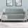 Artiss 4-Seater Sofa Cover - 100% Water-Resistant, Grey, Diamond-Quilted, Microfibre Fabric, Anti-Slip, Machine Washable