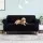 Artiss 3 Seater Sofa Cover Black – Stretch Knitted Fabric, Machine Washable, Anti-Slip, Fits Most Couch Styles