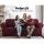 Artiss 3 Seater Sofa Cover Burgundy, Stretch Knitted Fabric, Machine Washable, Anti-Slip, All-Round Protection