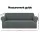 Artiss 4 Seater Sofa Cover Grey, Stretch Knitted Fabric, Machine Washable, Anti-Slip, Fits Most Couch Styles