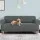 Artiss 4 Seater Sofa Cover Grey, Stretch Knitted Fabric, Machine Washable, Anti-Slip, Fits Most Couch Styles