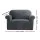 Artiss Velvet Sofa Cover for 1-Seater - Stretchable Crystal Velvet, Anti-Slip, Machine Washable, Grey, 81-120cm
