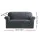 Artiss 2-Seater Velvet Sofa Cover - Stretchable, Anti-Slip, Machine Washable, Grey - Crystal Velvet Protection