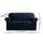 Artiss Velvet Sofa Cover 2-Seater - Stretchable Sapphire Couch Protector, Anti-Slip, Machine Washable, Crystal Velvet