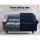 Artiss Velvet Sofa Cover 2-Seater - Stretchable Sapphire Couch Protector, Anti-Slip, Machine Washable, Crystal Velvet