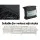 Artiss Velvet Sofa Cover, 3-Seater, Black - Stretchable, Anti-Slip, Machine Washable for All-Around Protection