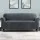 Artiss 4-Seater Velvet Sofa Cover - Stretchable, Anti-Slip, Machine Washable, Grey Crystal Velvet, 230-300cm Protection