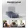 Artiss Floor Lounge Sofa Bed, Linen & Deluxe Flocking Fabric, Charcoal, 49x58x71cm, Adjustable, Swivel, Portable