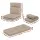 Artiss Floor Chair Sofa 1 Seater Beige Linen, 5-Position Recliner, Foldable, Portable, 122cm, Heavy-Duty Steel Frame