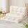 Artiss White PU Leather 2-Seater Floor Lounge Sofa Bed, 5 Reclining Positions, Foldable with Pillow, 203cm x 95cm