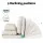 Artiss White PU Leather 2-Seater Floor Lounge Sofa Bed, 5 Reclining Positions, Foldable with Pillow, 203cm x 95cm