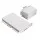 Giselle Bedding Foldable Foam Mattress – Bamboo Cover, High-Density Foam, 3-Fold Design, Portable, 96.5x67cm, White