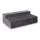 Giselle Bedding Double Grey Foldable Mattress - Velvet Fabric, High-Density Foam, Washable Cover, 180x122x12cm