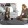 Giselle Bedding Double Grey Foldable Mattress - Velvet Fabric, High-Density Foam, Washable Cover, 180x122x12cm