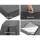 Giselle Bedding Double Grey Foldable Mattress - Velvet Fabric, High-Density Foam, Washable Cover, 180x122x12cm