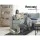 Giselle Bedding Foldable Single Mattress - Velvet Grey, High Density Foam, Washable Cover, 180x70x12cm
